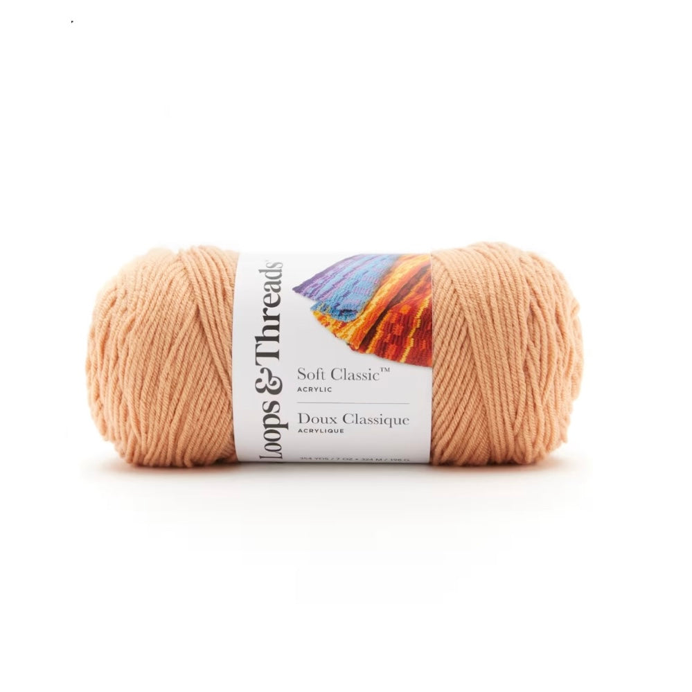Soft Classic™ Solid Yarn by Loops & Threads ''Bisque'' (MP661805)