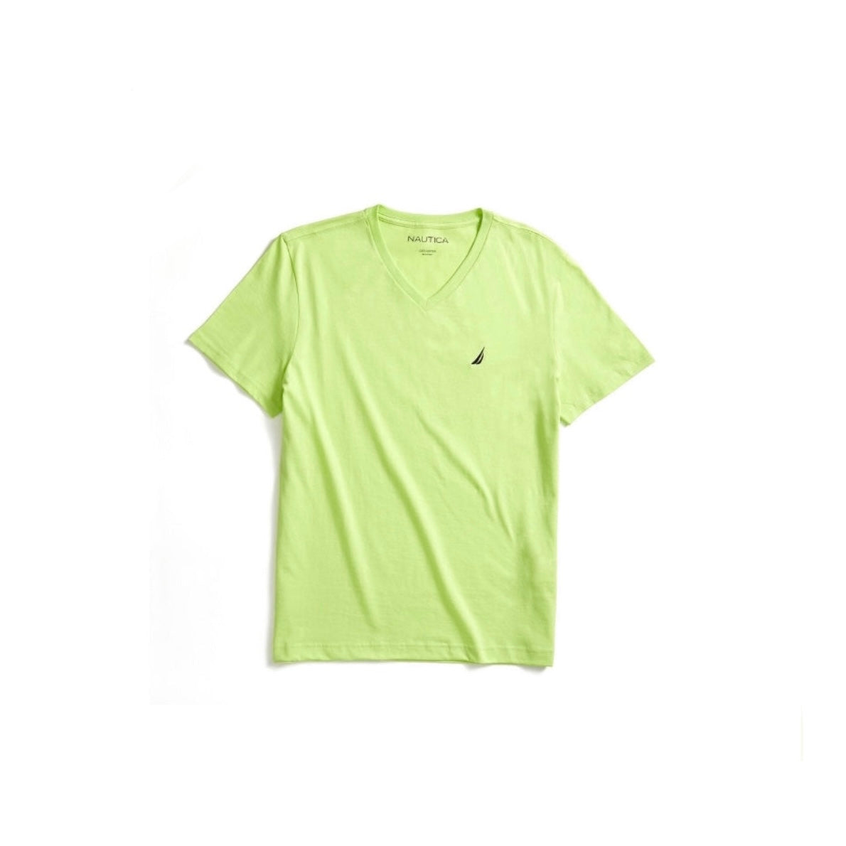 Nautica Solid V Neck T-Shirt Nantucket Green (232537105)