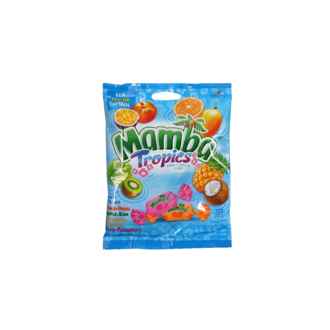 Mamba Tropics Fruit Chews- 3.52 oz- 339157