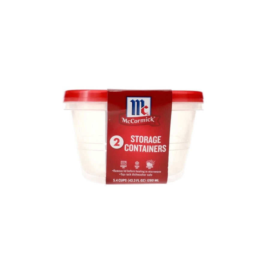 McCormick 5.4 Cup Storage Containers 2 Ct (341032)