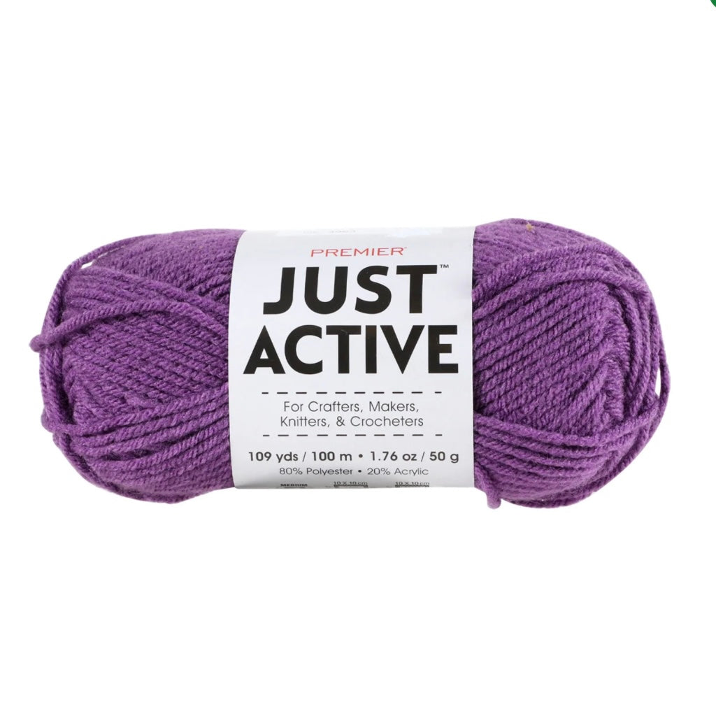 Premier Just Active Royal Purple Yarn 109 yd (342324)