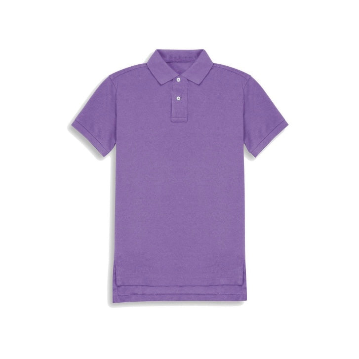 Hanes Men's EcoSmart Jersey Polo Plum Purple (92209)