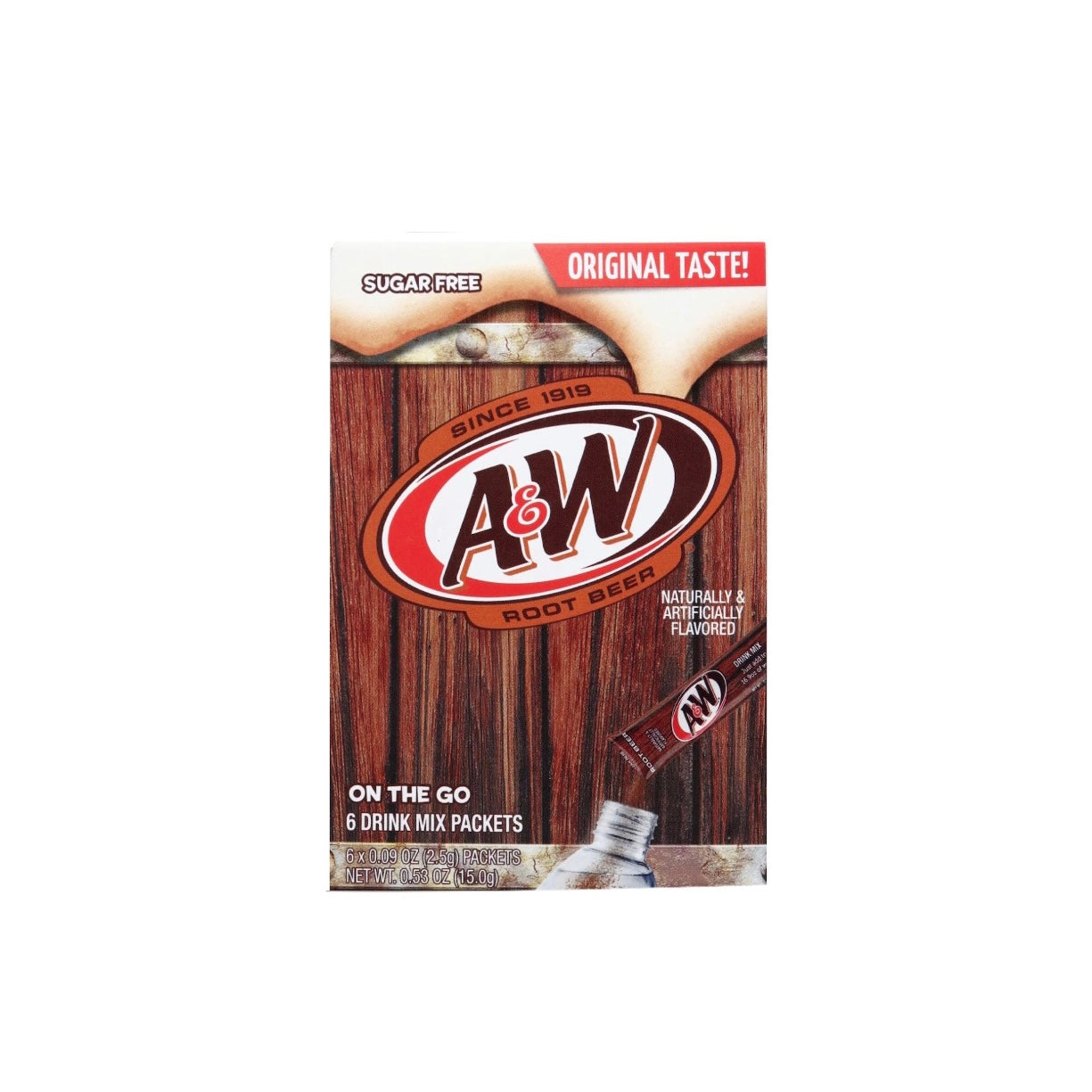 A&W Rootbeer Powder Mix Sugar Free (312387)