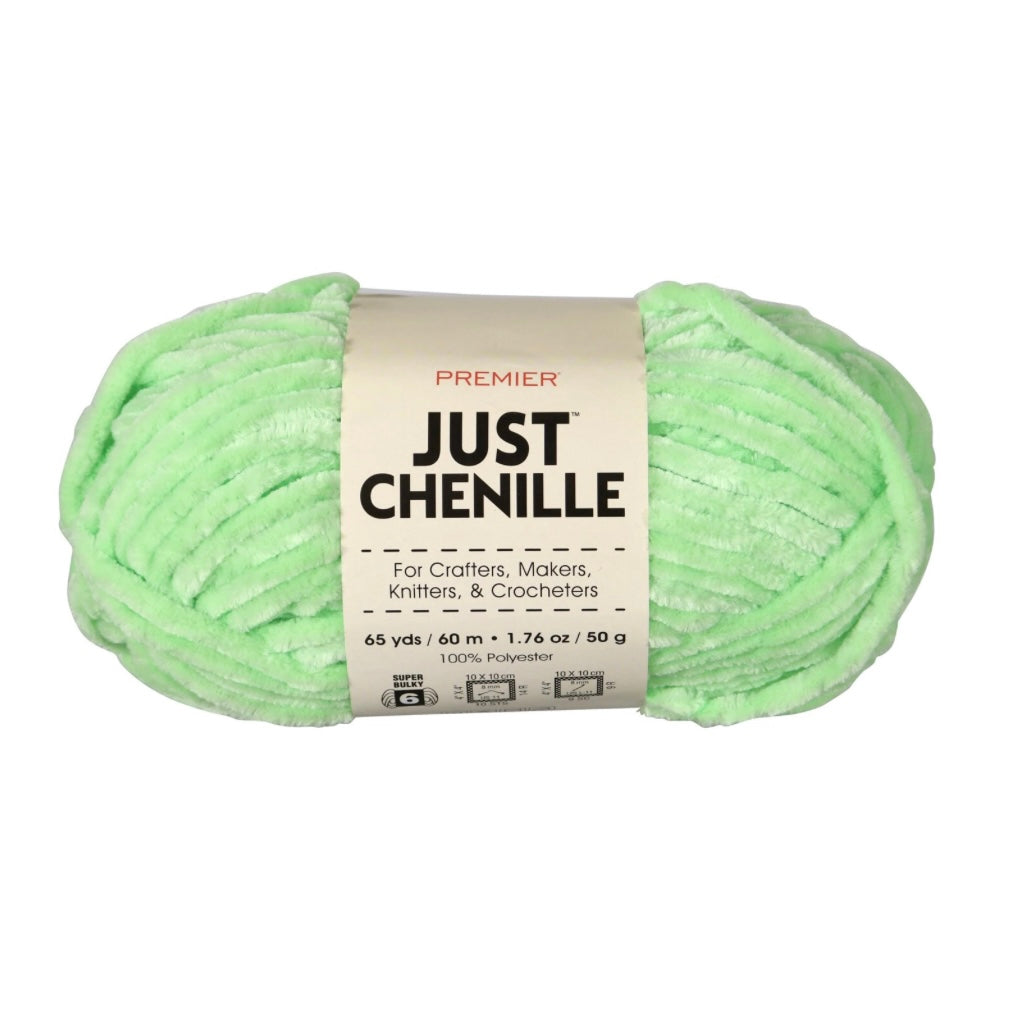 Premier Just Chenille Lime Polyester Yarn 65 yd (348355) – GROONO/S