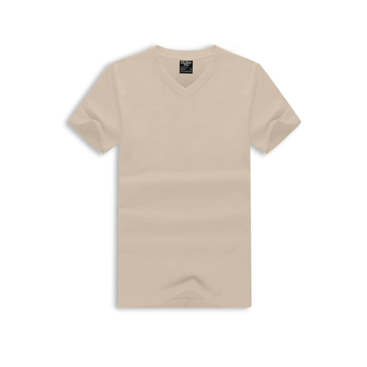 Talha Short Sleeve V-Neck T-Shirt - Khaki (555213)