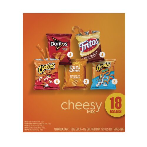 Frito Lay Snacks Cheesy Mix 18 Pack 18oz (6009004)