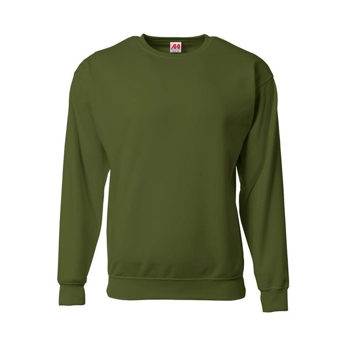 A4 Sprint Fleece Crew Neck Sweatshirt Dark Olive (N4275D)