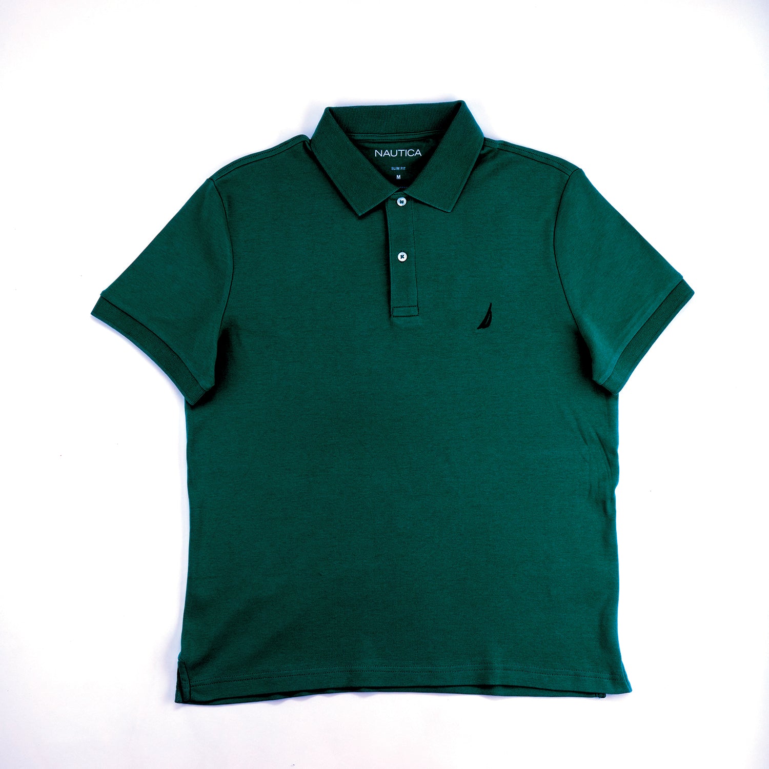 Nautica Slim-Fit Interlock Polo Shirt EverGreen (23283716)