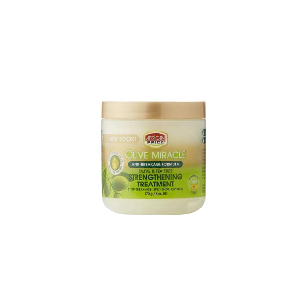 African Pride Olive Miracle Anti- Breakage Strengthening Treatment 6oz-33606418327