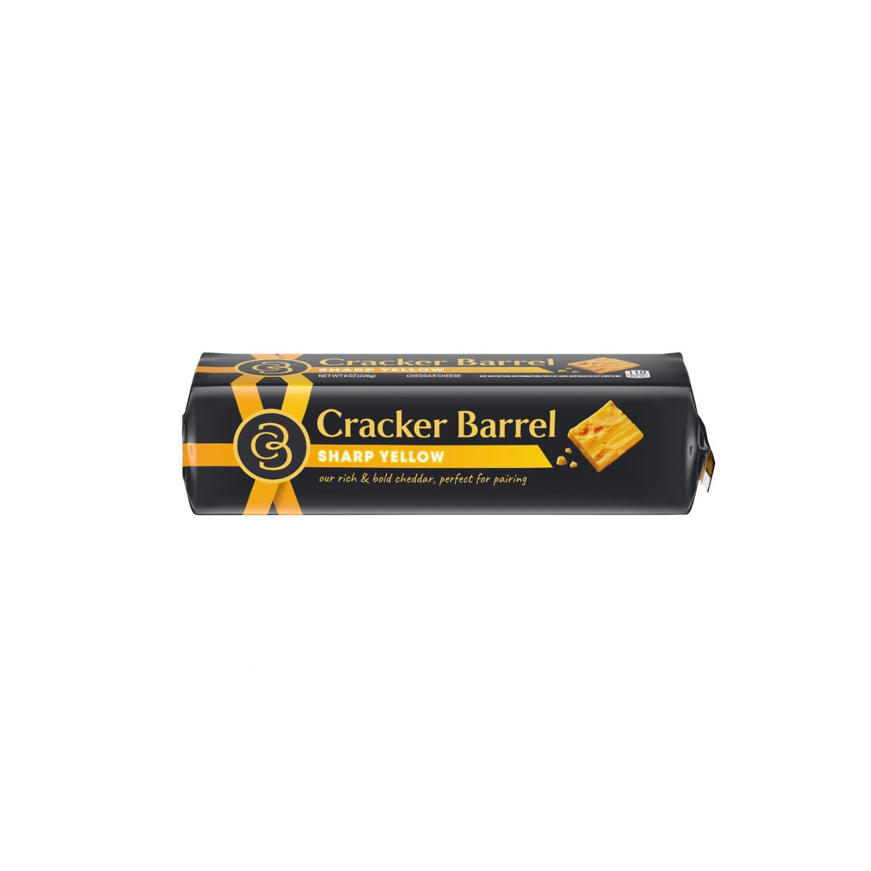 Cracker Barrell Sharp Yellow Cheddar Cheese 8oz (EKR02507)