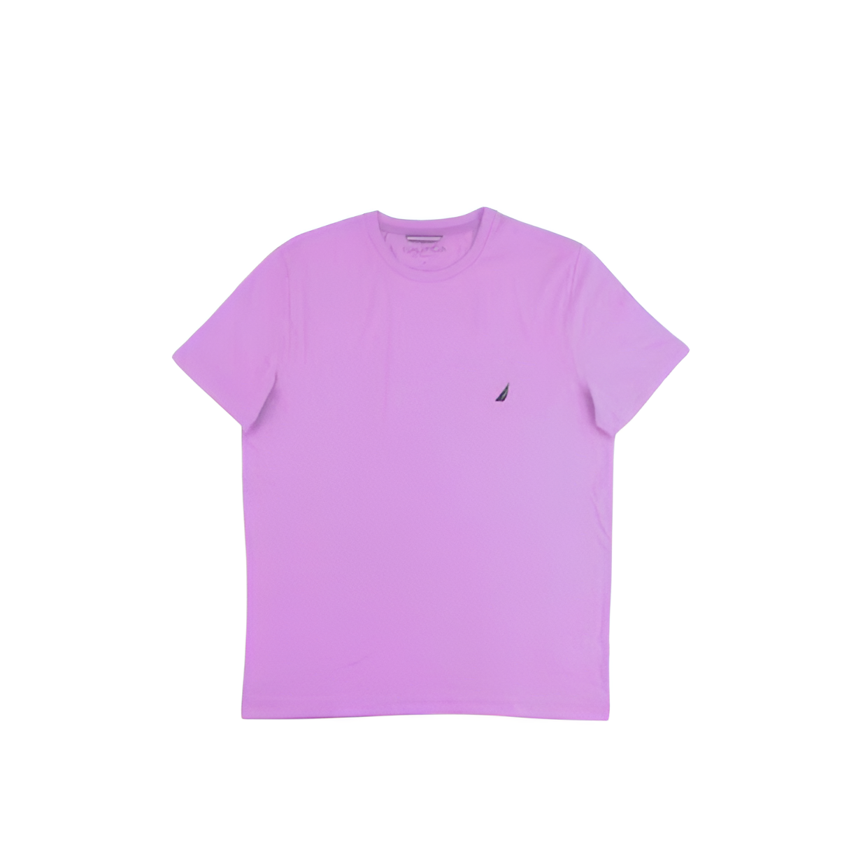 Nautica Solid Crew Neck T-Shirt Orchid Purple (232137299)