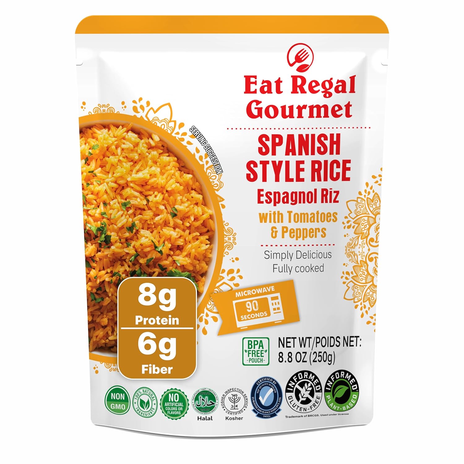 Eat Regal Gourmet Spanish Style Rice 8.8oz SKU 342771
