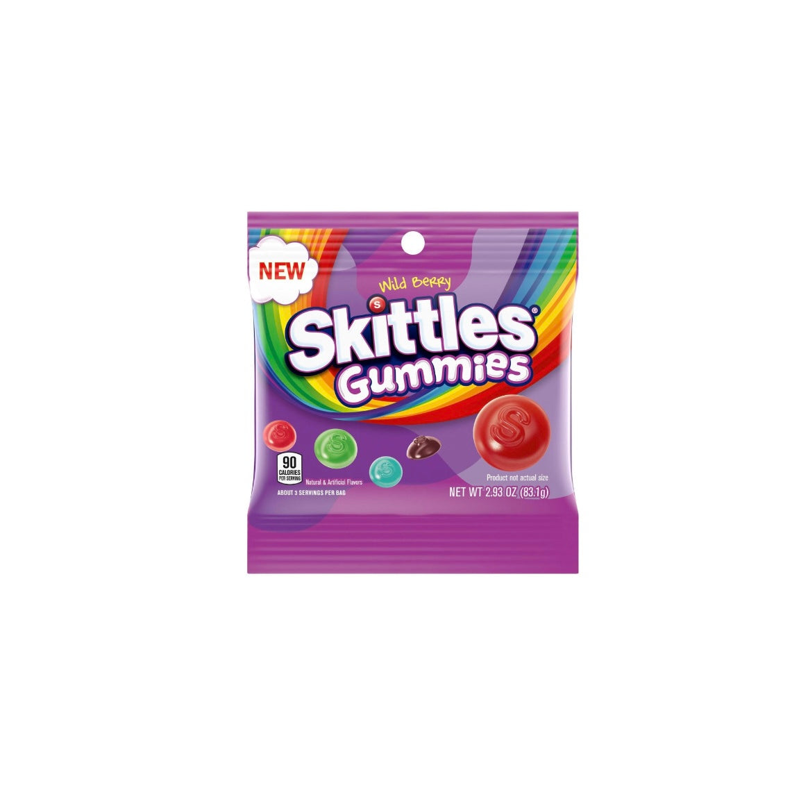 Skittles Wild Berry Gummy Candy 2.93oz 330605
