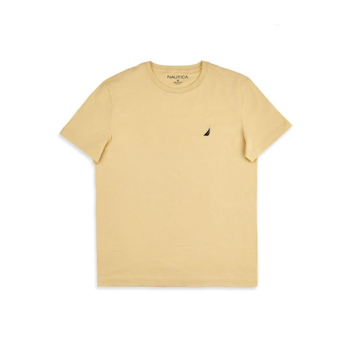 Nautica Solid Crew Neck T-Shirt French Vanilla (232137106)