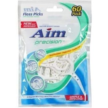 Aim Precision Plastic Floss Picks 60ct SKU 15376