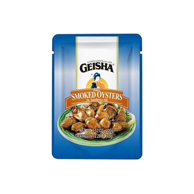 GEISHA Smoked Oysters In Sunflower oil 3.53oz (4808986)