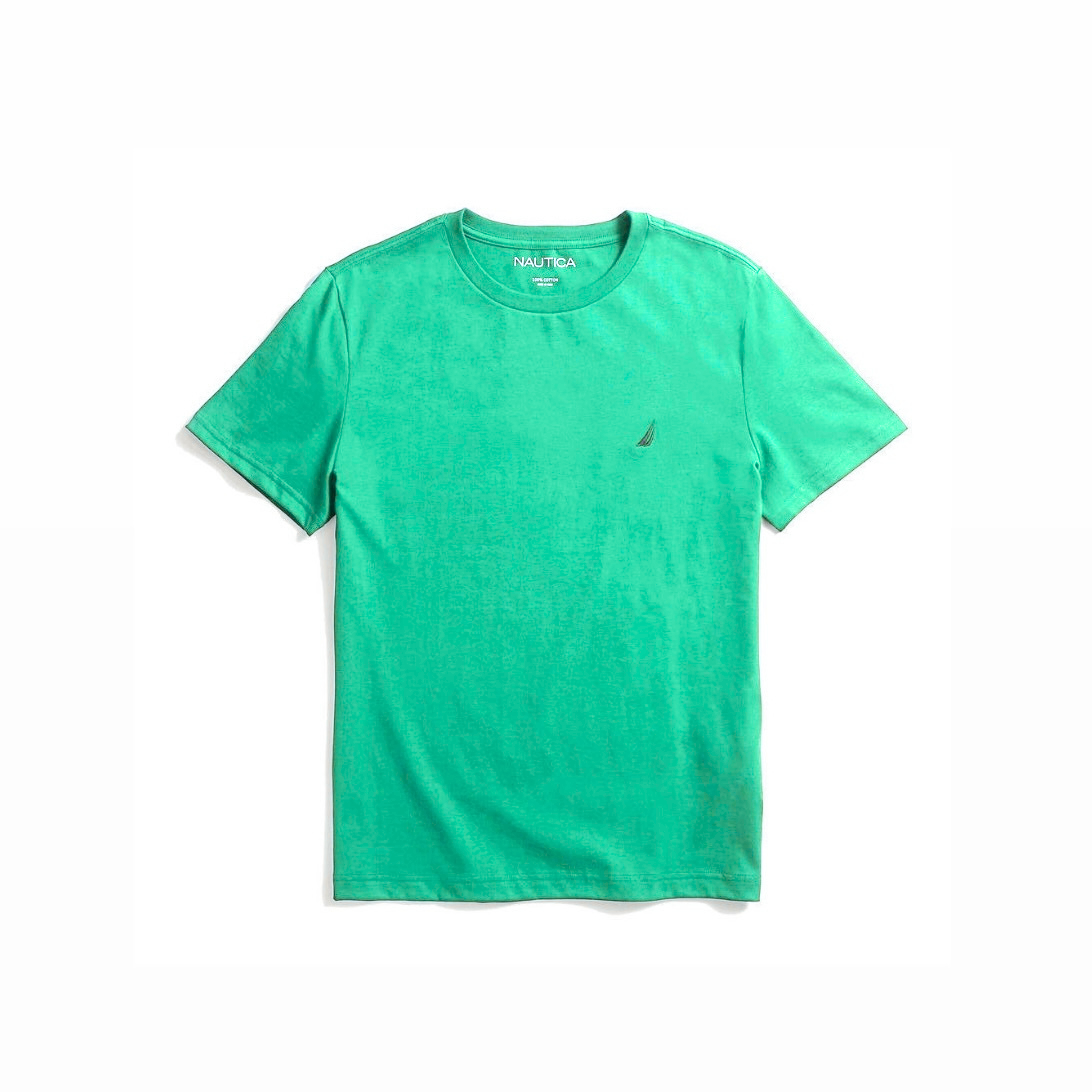 Nautica Solid Crew Neck T-Shirt Mint Green (23283714)