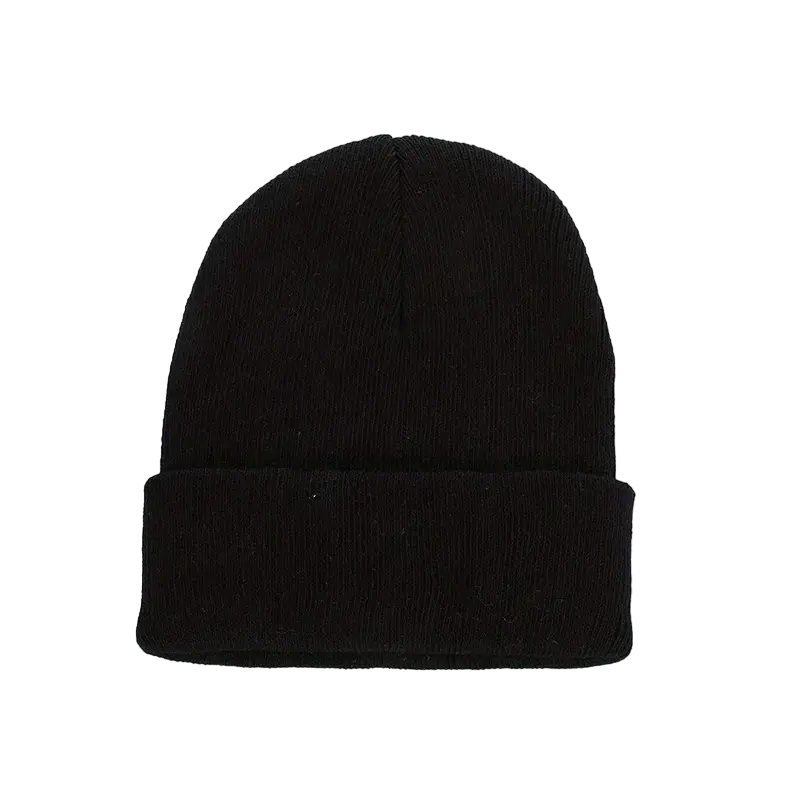 Knitted Beanie Hat Black (Bea-702)