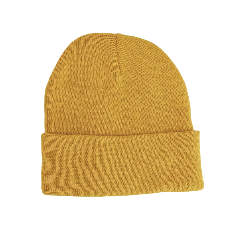 Knitted Beanie Hat Turmeric (Bea-712)