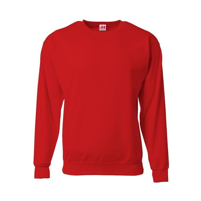 A4 Sprint Fleece Crew Neck Sweatshirt Scarlet Red (N4275S)