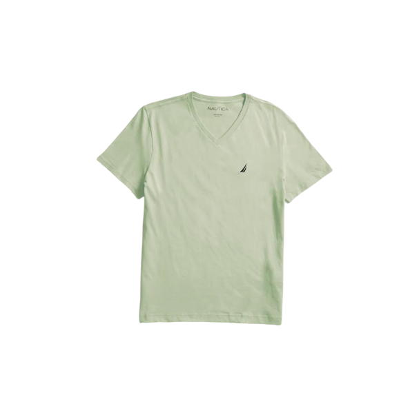 Nautica Solid Crew Neck T-Shirt Sage Green (232137221 )