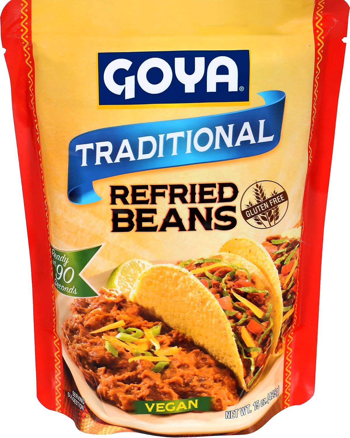 Goya Traditional Refried Pinto Beans Pouch 15oz