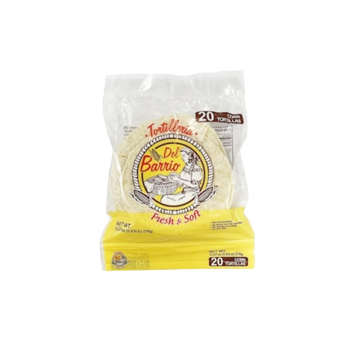 Del Barrio Corn Tortillas 20ct (871587)