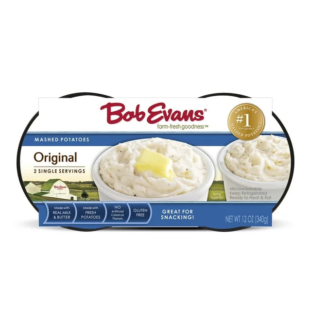 Bob Evans Original Mashed Potatoes 2 single servings (GBE00528)