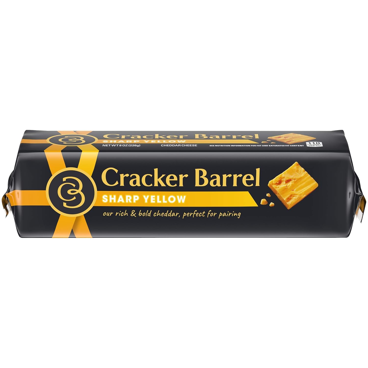 Cracker Barrell Sharp Yellow Cheddar Cheese 8oz