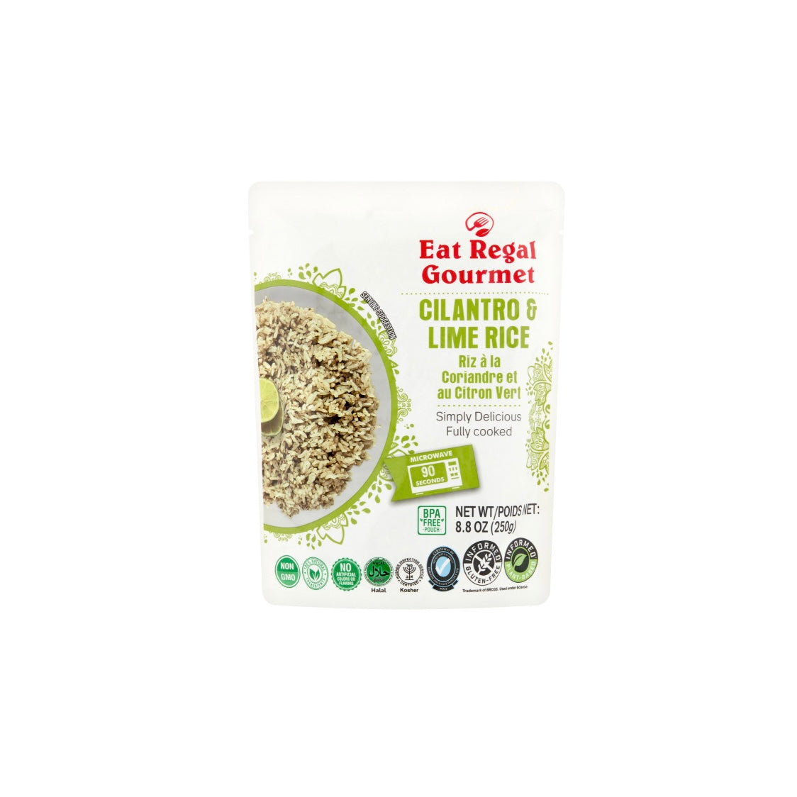 Eat Regal Gourmet Cilantro Lime Rice 8.8oz (390274)