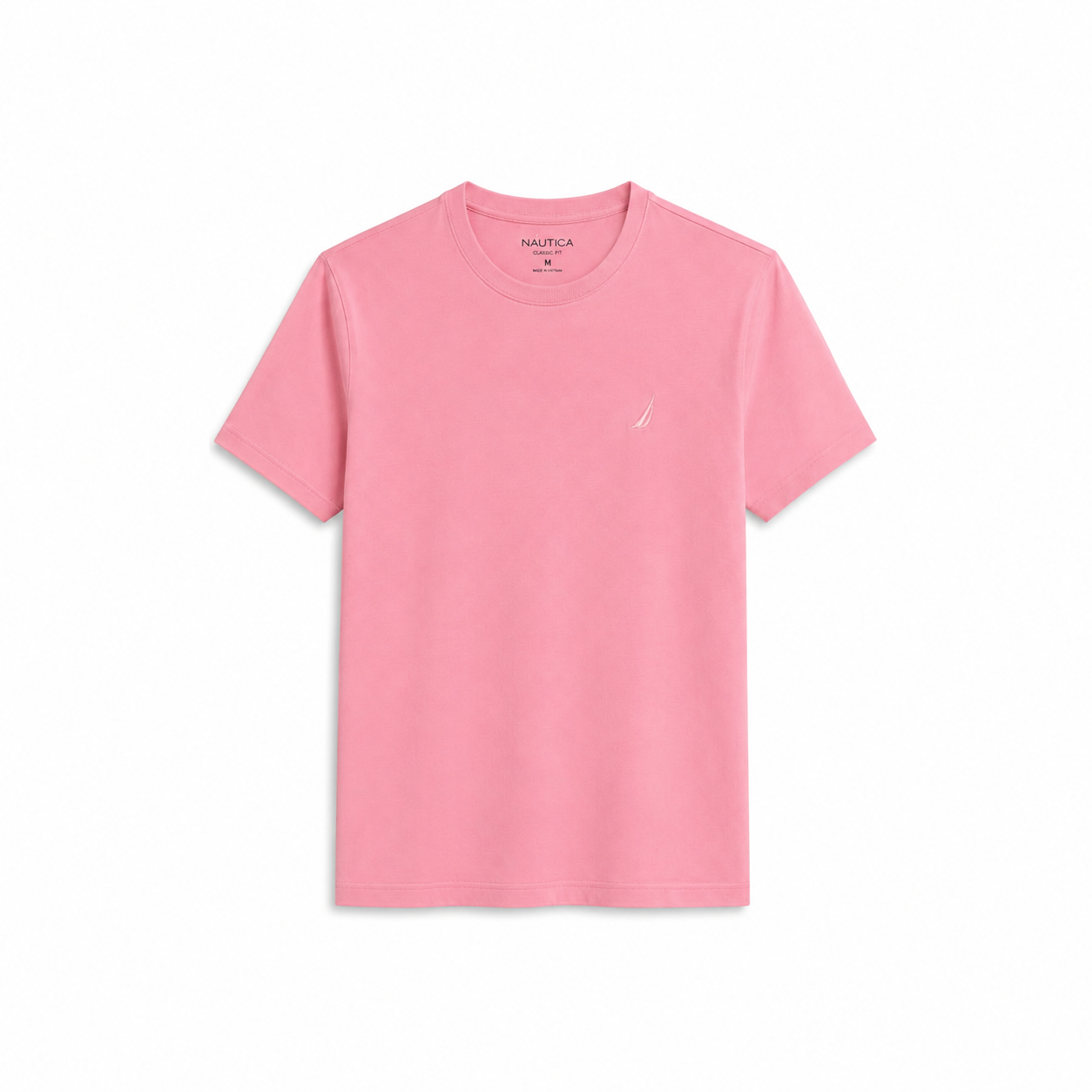 Nautica Solid Crew Neck T-Shirt Mauve Glow (232537009)
