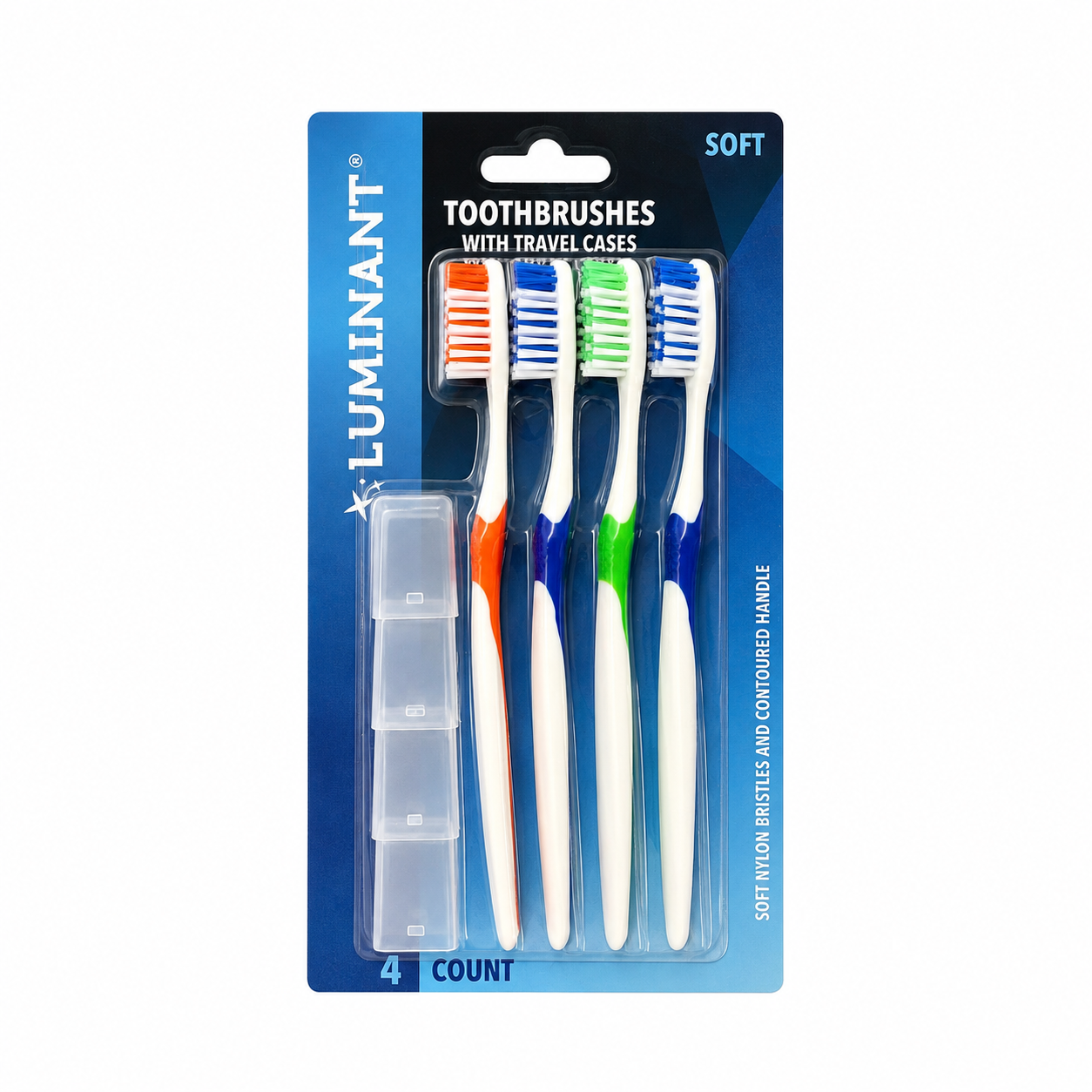 Ultra Soft Toothbrushes with Travel Caps, 4-ct. 333702