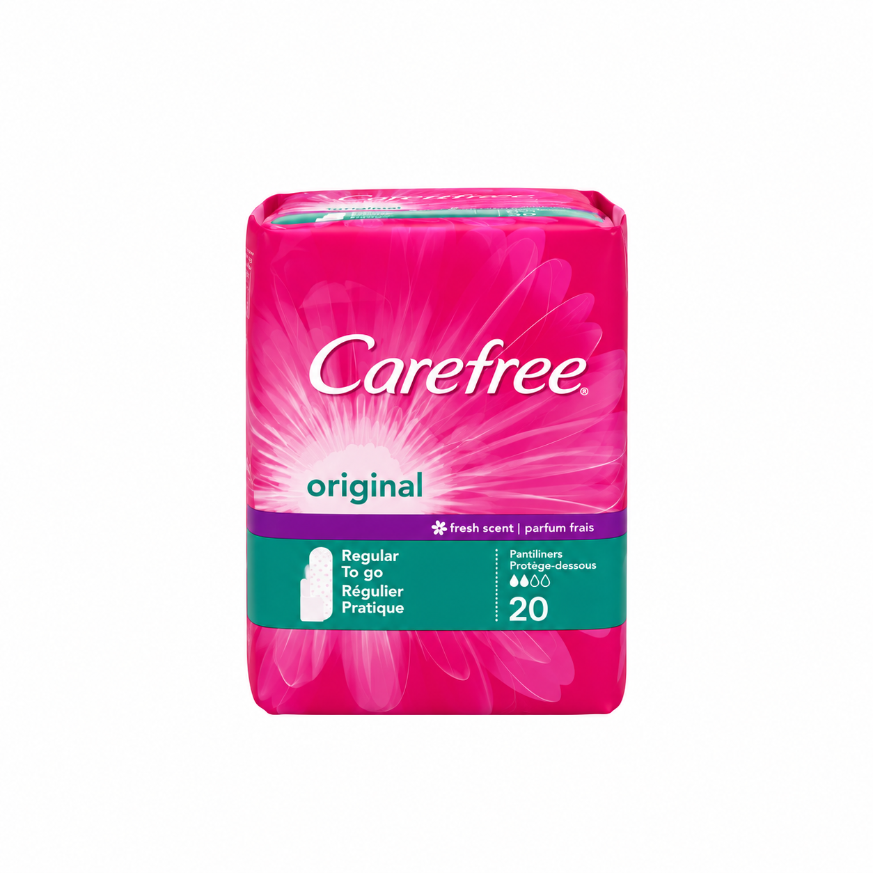 Carefree Regular Odor Control Pantyliners 20 Ct (336749)
