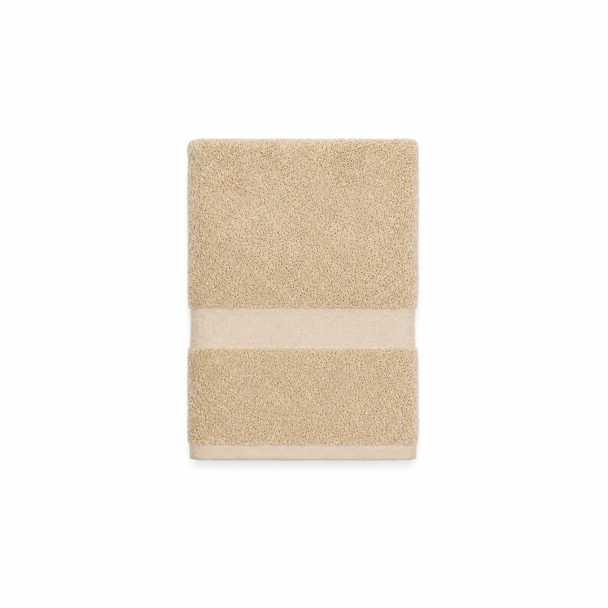Large Bath Towel Beige 24x50" 100% Cotton Terry 2519212