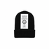 100% Wool Black Winter Beanie Hat (HW7002999)