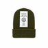100% Wool Olive Green Winter Beanie Hat