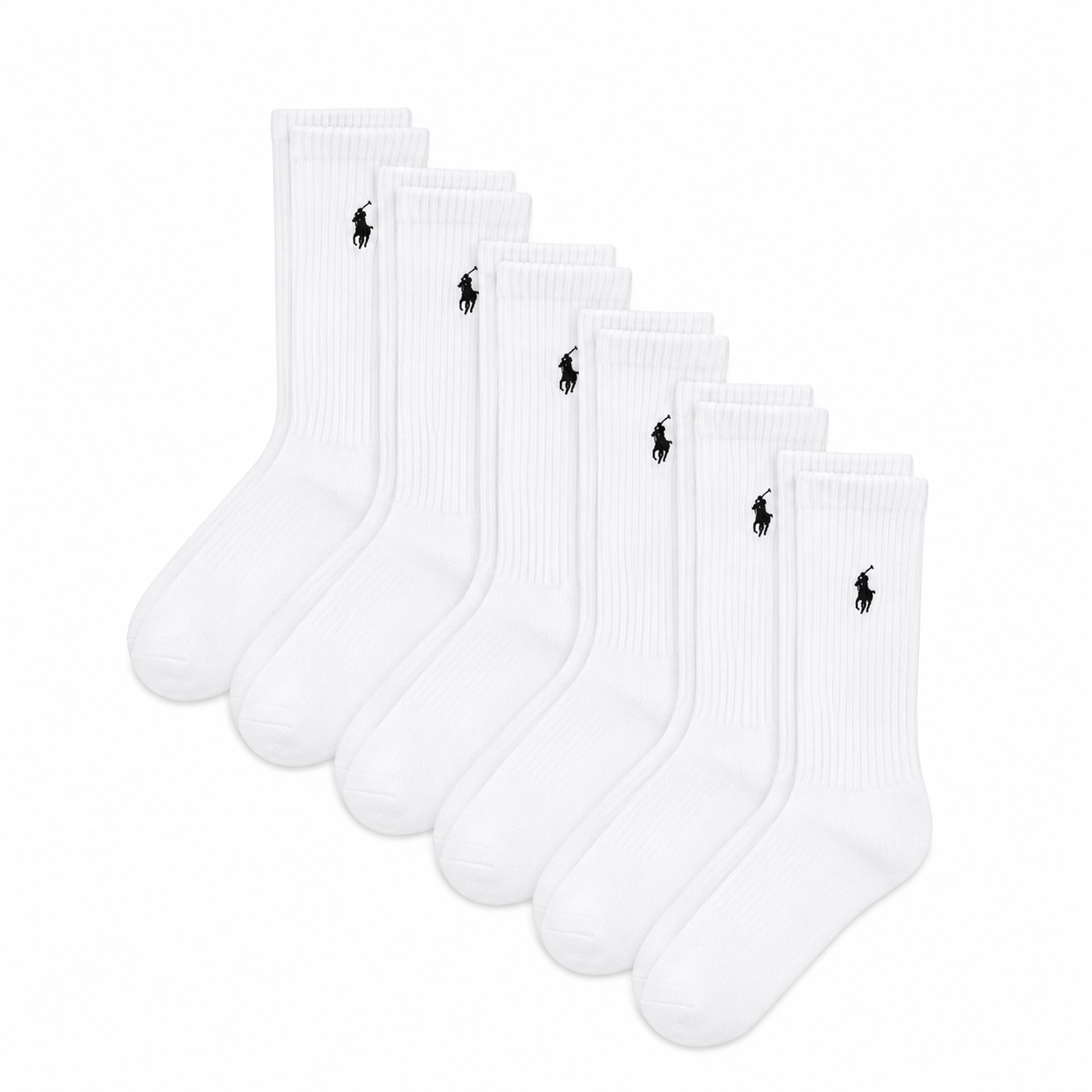 Polo Ralph Lauren White Crew Socks (0799)