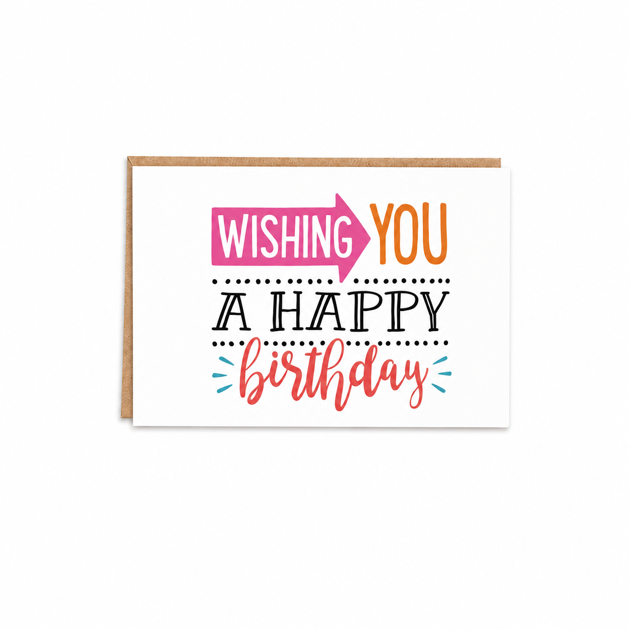 Happy Birthday Card with Envelope (6832111-2)