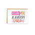Happy Birthday Card with Envelope (6832111-2)