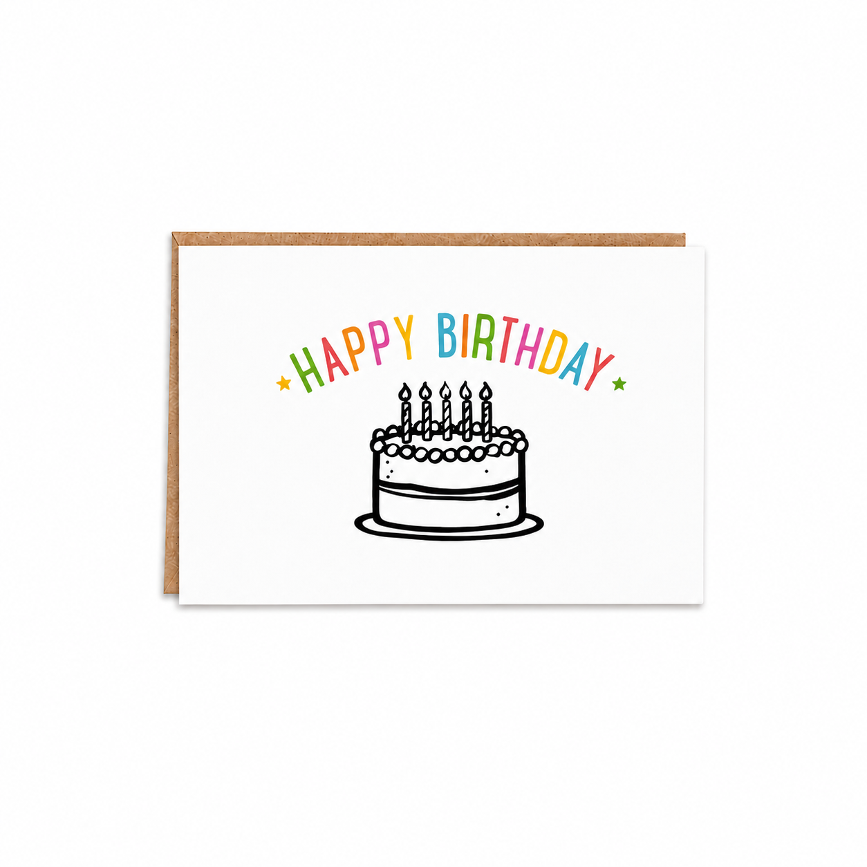 Happy Birthday Card with Envelope (6832111-3)