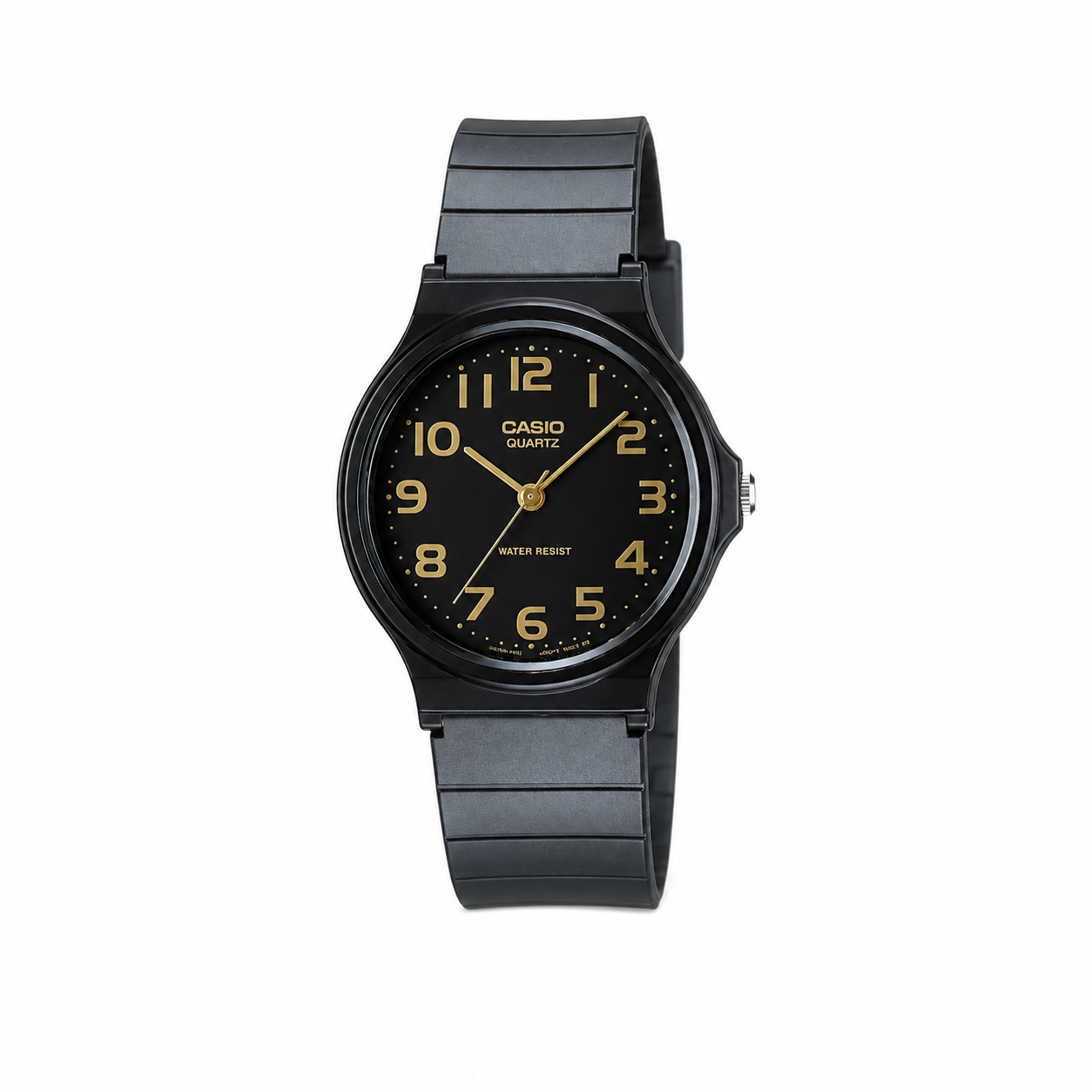 Casio Black Resin Strap Watch w/Black Dial (9639)