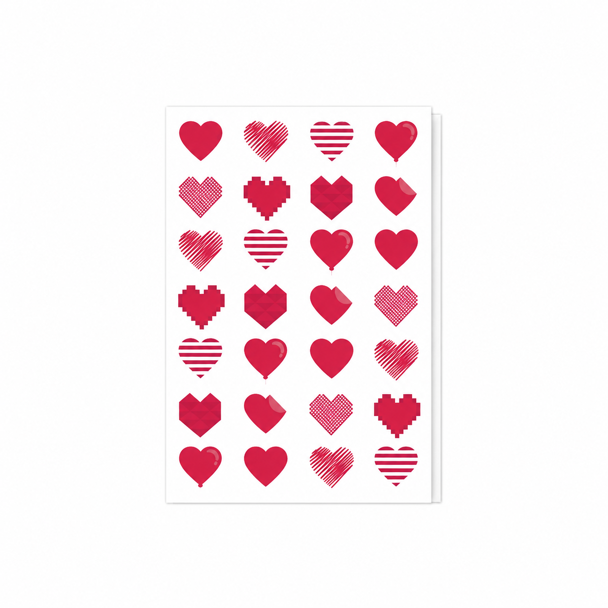 Love Heart Romantic Card with Envelope (68998981)