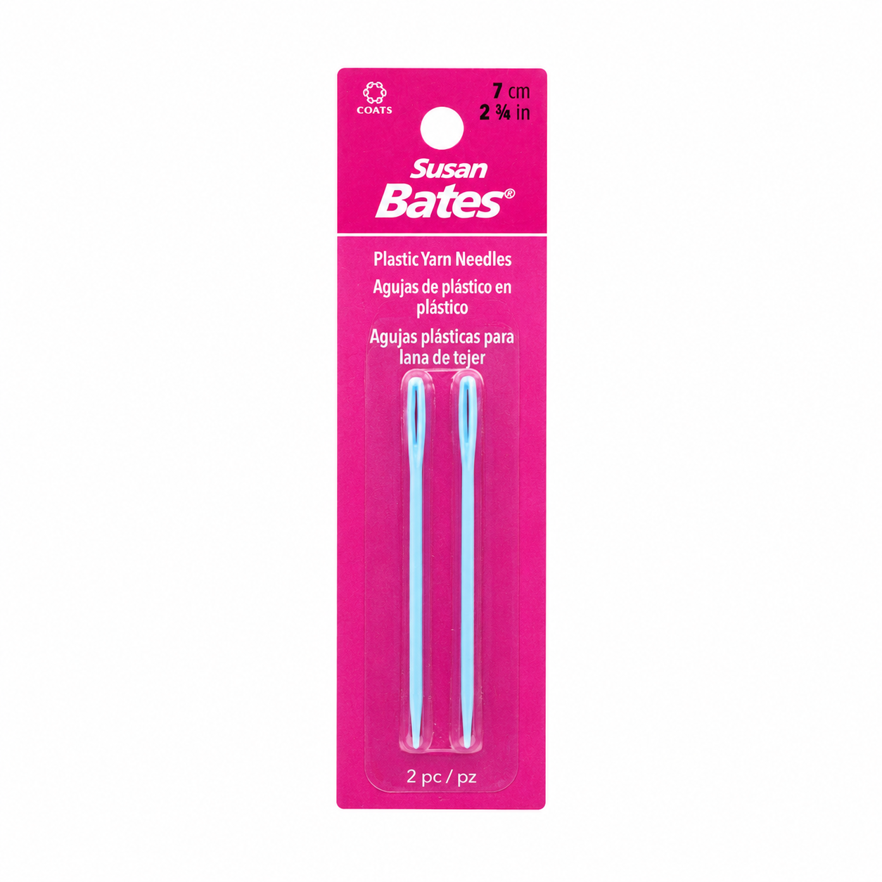 Susan Bates Luxite Plastic Yarn needles 2 pk (3322322)