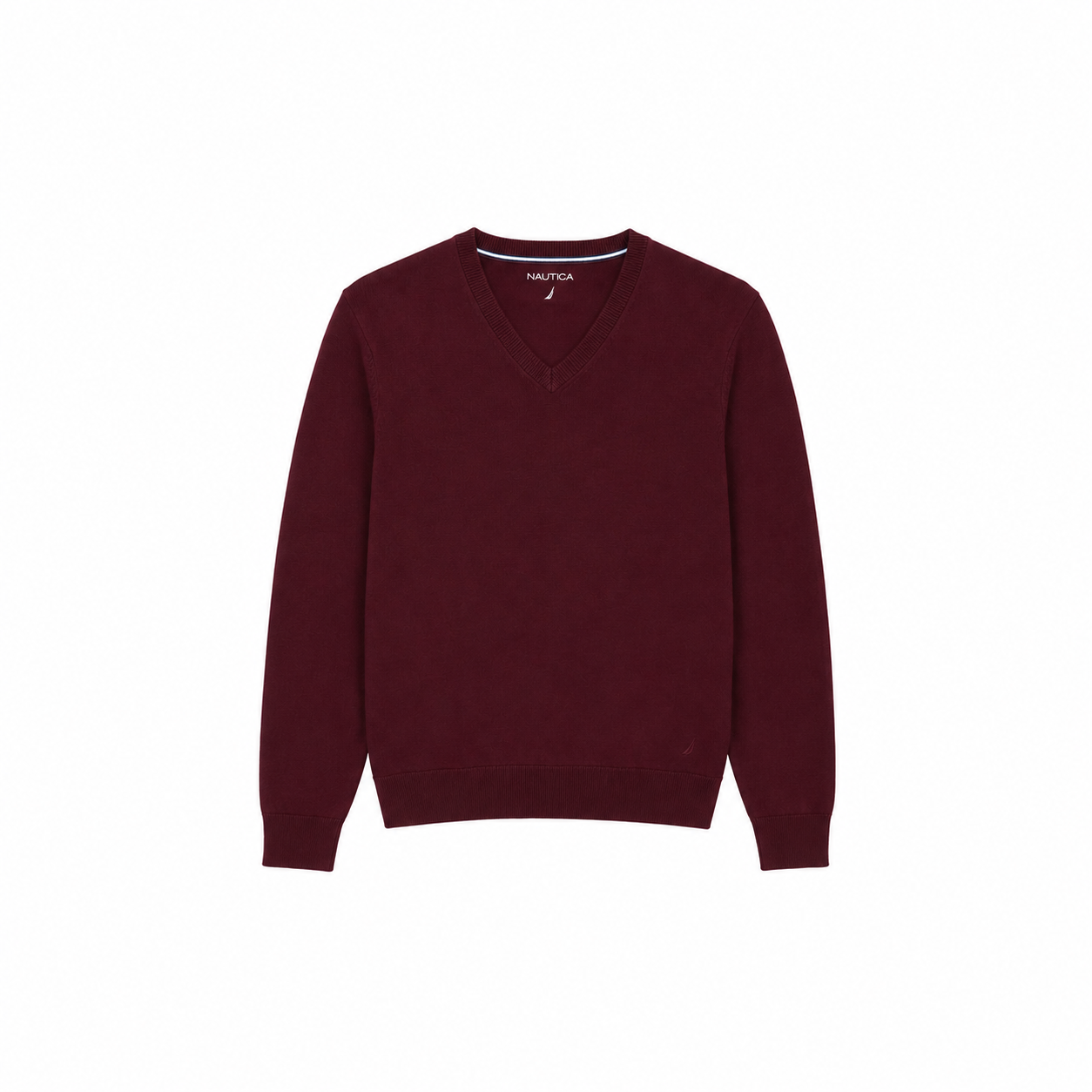 Nautica NavTech VNeck Sweater ''Classic Burgundy'' (232937102)