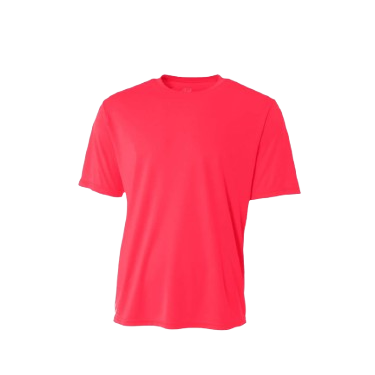 A4 Cooling Performance Short Sleeve Crew Neck Coral (N3142CO)