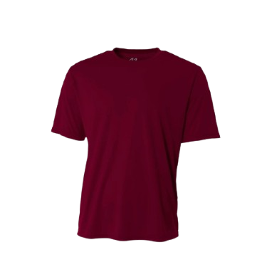 A4 Cooling Performance Short Sleeve Crew Neck Maroon (N3142MA)