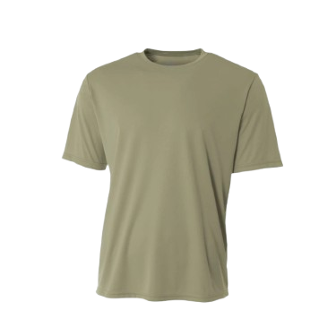 A4 Cooling Performance Short Sleeve Crew Neck Olive Green (N3142OL)