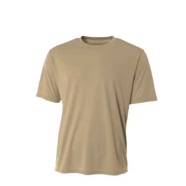 A4 Cooling Performance Short Sleeve Crew Neck Khaki (N3142KH)