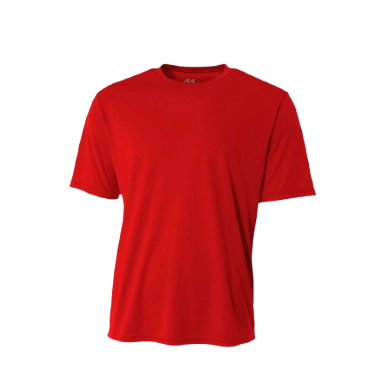 A4 Cooling Performance Short Sleeve Crew Neck Scarlet Red (N3142SC)