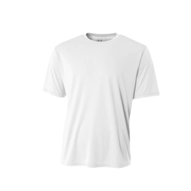 A4 Cooling Performance Short Sleeve Crew Neck White (N3142WH)